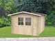 Alce Opera 250x250 - Casetta da giardino in legno - Con finestre e porta a doppia anta - 250x250x207 cm