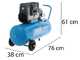 OUTLET - PICCOLI DIFETTI ESTETICI - ABAC MONTECARLO OS20P - Compressore aria elettrico monofase silenziato, oil-less - Motore 2 HP - 50 lt