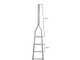 Scala agricola da potatura in alluminio S8000 10/1, 4mt, 10 gradini