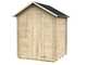 Alce Marcella 146x130 - Casetta da giardino in legno - Con tetto a due falde - 146x130x185 cm