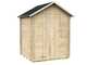 Alce Marcella 146x130 - Casetta da giardino in legno - Con tetto a due falde - 146x130x185 cm