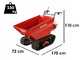 Benassi M503DH - Motocarriola cingolata - Cassone dumper idraulico - Portata 550Kg