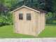 Alce Hobby 198x248 - Casetta da giardino in legno - Con finestre e porta a doppia anta - 198x248x215 cm