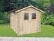 Alce Hobby 198x248 - Casetta da giardino in legno - Con finestre e porta a doppia anta - 198x248x215 cm