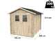 Alce Hobby 198x248 - Casetta da giardino in legno - Con finestre e porta a doppia anta - 198x248x215 cm