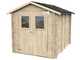Alce Hobby 198x248 - Casetta da giardino in legno - Con finestre e porta a doppia anta - 198x248x215 cm