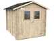 Alce Hobby 198x248 - Casetta da giardino in legno - Con finestre e porta a doppia anta - 198x248x215 cm