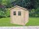Alce Hobby 198x198 - Casetta da giardino in legno - Con finestre e porta a doppia anta - 198x198x215 cm