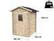 Alce Hobby 146x146 - Casetta da giardino in legno - Con finestra frontale - 146x146x204 cm