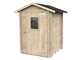 Alce Hobby 146x146 - Casetta da giardino in legno - Con finestra frontale - 146x146x204 cm