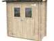 Alce Hobby 198x98 - Casetta da giardino in legno - Con finestre frontali - 198x98x197 cm