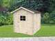 Alce Gaeta 178x218 - Casetta da giardino in legno - Con finestra frontale - Gaeta 178x218x205 cm