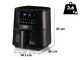 Ariete 4633 Nero - Friggitrice ad aria 4L - Pannello touch screen