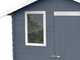 Alce Livia 198x130 grigio - Casetta da giardino in legno - Con finestra frontale - 198x130x205 cm