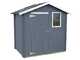 Alce Livia 198x130 grigio - Casetta da giardino in legno - Con finestra frontale - 198x130x205 cm