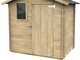 Alce Livia 198x130 - Casetta da giardino in legno - Con finestra frontale - 198x130x205 cm