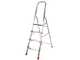 Scalandrino in alluminio con cavalletto Alice 4, 4 gradini, 1.49mt