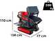 Benassi H660CS - Motocarriola cingolata - Cassone dumper idraulico con pala - Portata 600Kg - Cambio idrostatico