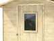 Alce Vaniglia 200x207  - Casetta da giardino in legno - Con finestra frontale - 200x207x214 cm