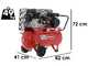 OUTLET - SENZA IMBALLO ORIGINALE - Fini Advanced MK 102-50-2M - Compressore aria elettrico monofase a cinghia - Motore 2 HP - 50 lt
