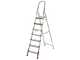 Scalandrino in alluminio con cavalletto Alice 7, 7 gradini,  2.15mt