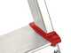 Scalandrino in alluminio con cavalletto Alice 8, 8 gradini,  2.37mt
