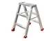 Scala in alluminio doppia 1031, 2x3 gradini, 0,72 mt