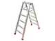 Scala in alluminio doppia 1031, 2x6 gradini, 1,41 mt