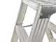 Scala in alluminio doppia 1031, 2x7 gradini, 1.70 m - Altezza stimata operativa - 2.70 m