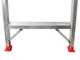 Scala in alluminio doppia 1031, 2x7 gradini, 1.70 m - Altezza stimata operativa - 2.70 m