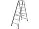 Scala in alluminio doppia 1031, 2x7 gradini, 1.70 m - Altezza stimata operativa - 2.70 m