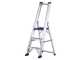 Svelt Regina, 3 gradini, 1.29 mt - Scalandrino in alluminio con cavalletto