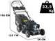 OUTLET - PICCOLI DIFETTI ESTETICI - BullMach ACHILLE 51 - Rasaerba a scoppio trazionato - 4 in 1 -  Motore a scoppio da 224cc