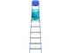 Colombo Atlantica S112A07P, 7 gradini, 2.12 m - Scalandrino in alluminio con cavalletto - Altezza stimata operativa 3.12 m