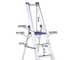 Svelt Regina SREGI170, 12 gradini, 3.70 m - Scalandrino in alluminio con cavalletto - Altezza stimata operativa 4.80 m