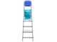 Colombo Atlantica S112A05P, 5 gradini, 1.66 m - Scalandrino in alluminio con cavalletto - Altezza stimata operativa 2.66 m