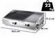 Ompagrill Double 4070/M - Plancha a gas