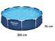 OUTLET - SENZA IMBALLO ORIGINALE - Bestway Steel Pro 56679 - Piscina Rotonda + Pompa filtro 16 W