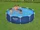 OUTLET - SENZA IMBALLO ORIGINALE - Bestway Steel Pro 56679 - Piscina Rotonda + Pompa filtro 16 W