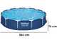 OUTLET - SENZA IMBALLO ORIGINALE - Bestway Steel Pro 56706 - Piscina Rotonda per 5-6 Persone