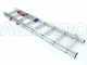 Facal Stilo, 2x8 gradini, 3.70 mt - Scala telescopica in alluminio allungabile