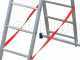 Facal Stilo SL180-3, 3x6 gradini, 3.42 m - Scala telescopica in alluminio allungabile - Altezza stimata operativa 4.88 m