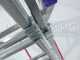Facal Stilo SL180-3, 3x6 gradini, 3.42 m - Scala telescopica in alluminio allungabile - Altezza stimata operativa 4.88 m