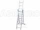 Facal Stilo SL180-3, 3x6 gradini, 3.42 m - Scala telescopica in alluminio allungabile - Altezza stimata operativa 4.88 m