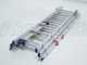 Facal Stilo SL180-3, 3x6 gradini, 3.42 m - Scala telescopica in alluminio allungabile - Altezza stimata operativa 4.88 m