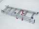 Facal Stilo SL180-3, 3x6 gradini, 3.42 m - Scala telescopica in alluminio allungabile - Altezza stimata operativa 4.88 m