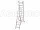 Facal Stilo SL290-2, 2x10 gradini, 4.54 m - Scala telescopica in alluminio allungabile - Altezza stimata operativa 5.44 m