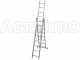 Facal Stilo, 3x8 gradini, 5.10 mt - Scala telescopica in alluminio allungabile