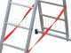 Facal Stilo SL350-3, 3x12 gradini, 8.18 m - Scala telescopica in alluminio allungabile - Altezza stimata operativa 9.08 m