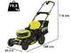 Ryobi RY18LMX46A-0 - Tagliaerba a batteria 36V - Taglio 46 cm - SENZA BATTERIE E CARICABATTERIE